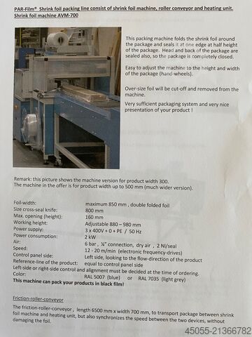 Automatische krimpfolieverpakkingslijn voor parket CSP ENGINEERING PAR