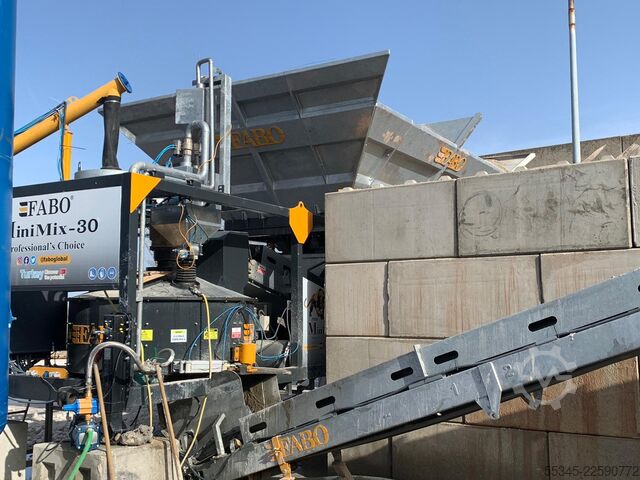 Mobil betongtillsatsanläggning FABO Mobile Concrete Batching Plant 30 m3/h Mobile Concrete Batching Plant