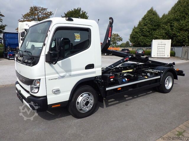 Þyrlubíll sendibíll FUSO Canter 7 C 18 HIAB Abroller/AHK/Klima/LED/24 tkm