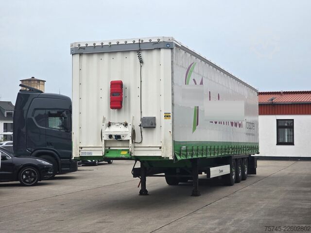 Відкритий напівпричіп з тентом KRONE SD * PR.+PL. * SAFETY ROOF * BPW * LIFT *