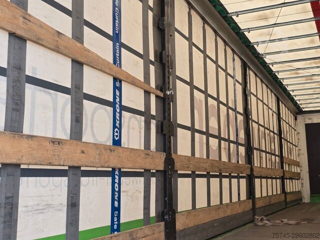 Відкритий напівпричіп з тентом KRONE SD * PR.+PL. * SAFETY ROOF * BPW * LIFT *