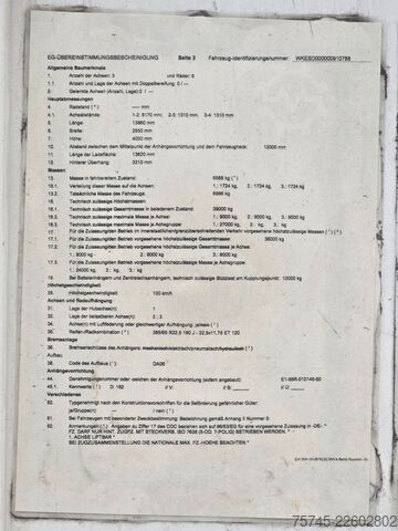 Відкритий напівпричіп з тентом KRONE SD * PR.+PL. * SAFETY ROOF * BPW * LIFT *