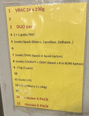 Dvojitý baliaci stroj na zatavené kelímky TECMA SEALED CUPS DUAL PACKER x2, x4, x6 PACK CARTON