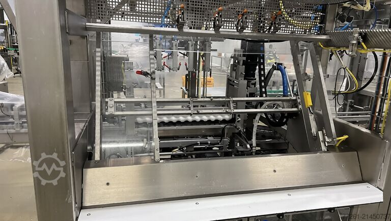 Dvojitý baliaci stroj na zatavené kelímky TECMA SEALED CUPS DUAL PACKER x2, x4, x6 PACK CARTON