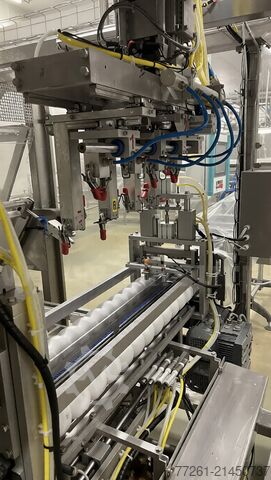 Dvojitý baliaci stroj na zatavené kelímky TECMA SEALED CUPS DUAL PACKER x2, x4, x6 PACK CARTON