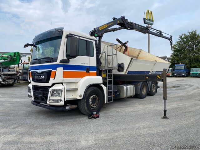 Basculantă MAN TG-S 26.400 6x2-2 BL 3-Achs Kipper Kran +Funk+Gr