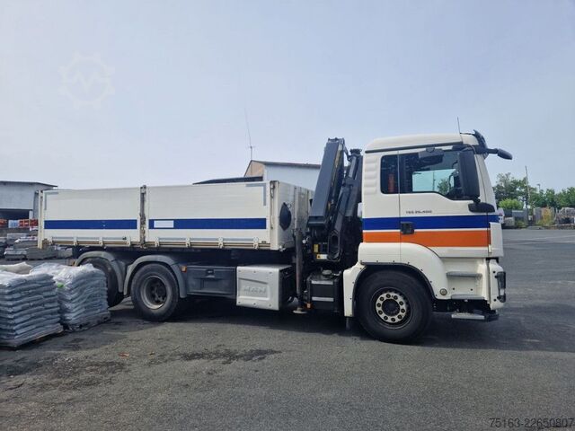 Basculantă MAN TG-S 26.400 6x2-2 BL 3-Achs Kipper Kran +Funk+Gr