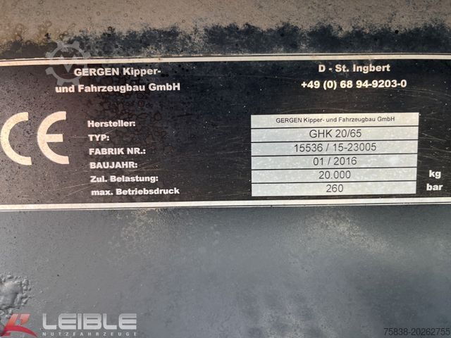 Camion benne à bras amovible MERCEDES-BENZ Arocs 2643 6x4 Gergen Knickarm*AP Achsen*