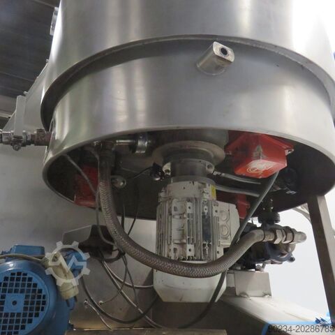Mixer dizolvator cu vacuum 3C din oțel inoxidabil, 120 litri, 4 CP, dublu înveliș 3C FRANCE vacuum dissolver mixer