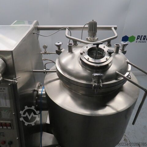 Mixer dizolvator cu vacuum 3C din oțel inoxidabil, 120 litri, 4 CP, dublu înveliș 3C FRANCE vacuum dissolver mixer