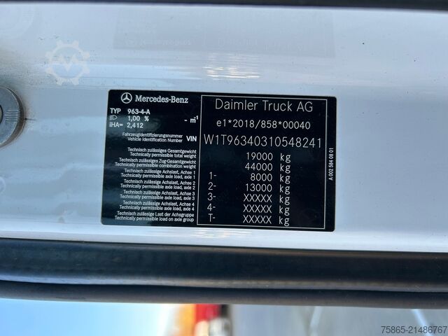 Estándar-SZM Mercedes-Benz Actros 1845 Gigaspace / Tacho V2 / PTO - Hydrau...