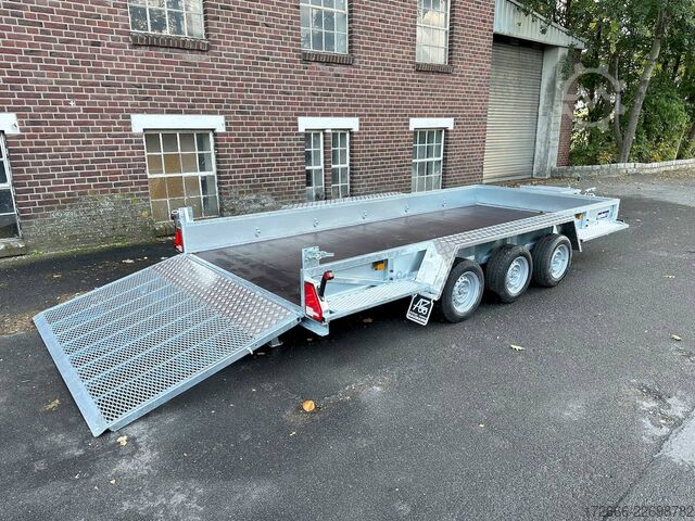 Baumaschinenanhänger Variant 3520 M5 | MAXI LOAD | TRIDEM 460X198CM 3500KG BAUMASCHINENANHÄNGER | RAMPE