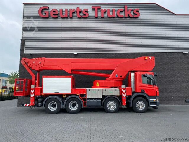 Løfteplattform Scania P420 8X4 + BISON PALFINGER TKA 57 KS HOOGWERKER...