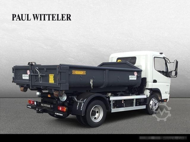 Transporter mit Kipper FUSO Canter 7C18 Hyva-Abrollkipper mit Container