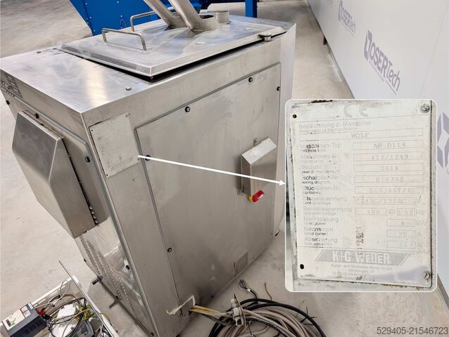 Otomatik kıyma makinesi / otomat kıyıcı K+G Wetter AW D114