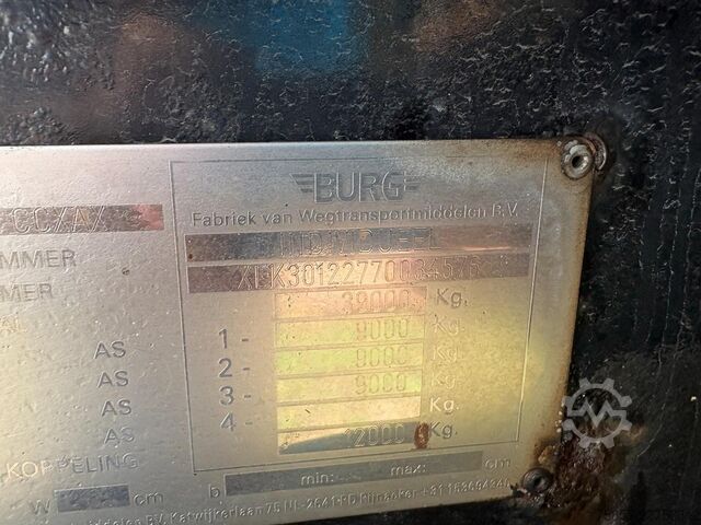 Transport af containere Burg BPO 12-27 CCXAX 20 FT / Tankcontainer / ADR / A...