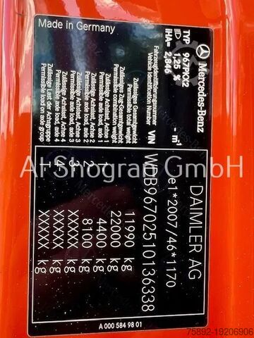 Sistema BDF Mercedes-Benz Atego 1218 BDF Koffer / Voll Luft / Klima / Eu6