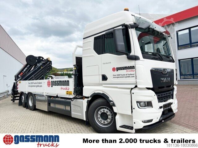 Avolava kuorma-auto MAN TGX 26.510 6x2-4 LL, Kran Hiab X-HiPro 548 E-8,