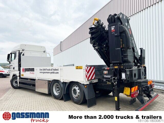 فلیټ بیډ ټرک MAN TGX 26.510 6x2-4 LL, Kran Hiab X-HiPro 548 E-8,