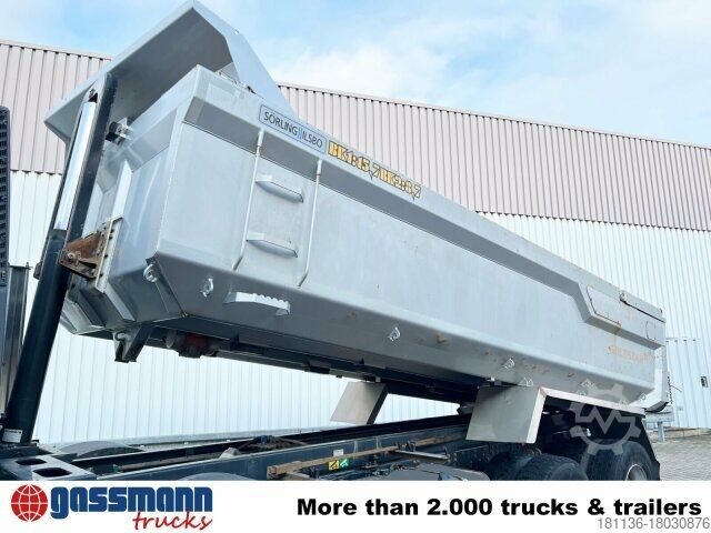 Caminhão para fins especiais Iveco Trakker AT410T50 8x4, Stahlmulde ca. 16m³, hydr.