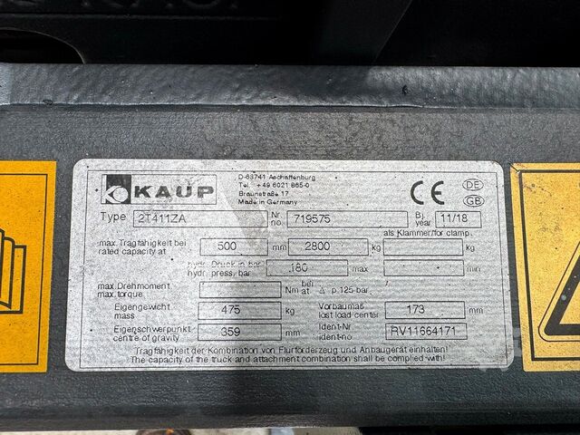 S+UVV 07/27 sidokoll. El 6 532 h Jungheinrich EFG 430