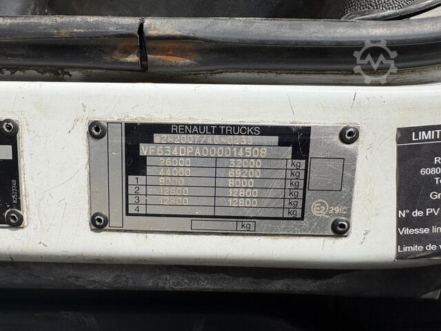  Renault Kerax 380 6x4 Full Steel / Hiab 166B-3 / Remote...