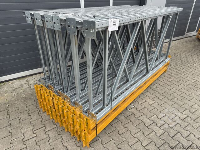 Regallänge: 31,14 lfm. /St.: 2500x1100mm META (Thyssen) Multipal S Palettenregalanlage Palettenregal Regal