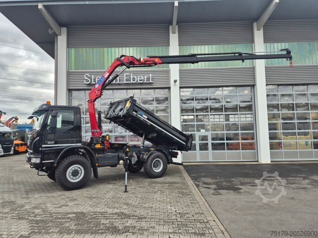 Кипер камион IVECO Eurocargo ML150E32WS 4x4 Kran HMF 1130K Funk AHK