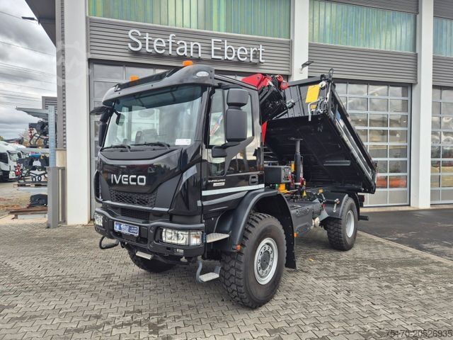 Тристрански камион-кипер IVECO Eurocargo ML150E32WS 4x4 Kran HMF 1130K Funk AHK