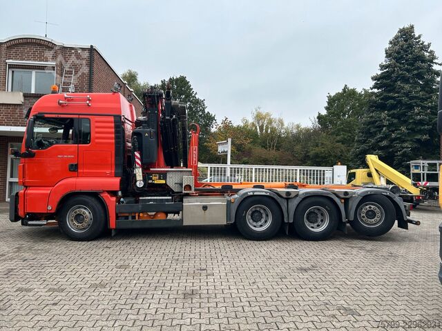 جرثقیل نصب‌شده روی کامیون MAN 35.500 TGS Abroller mit Fassi F315RA.2.26 Kran