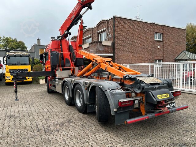 جرثقیل نصب‌شده روی کامیون MAN 35.500 TGS Abroller mit Fassi F315RA.2.26 Kran