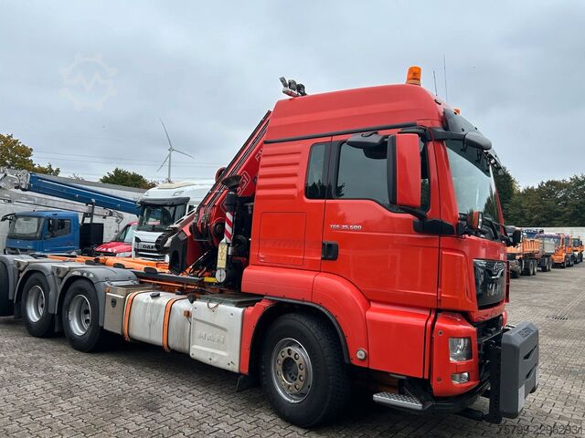 جرثقیل نصب‌شده روی کامیون MAN 35.500 TGS Abroller mit Fassi F315RA.2.26 Kran