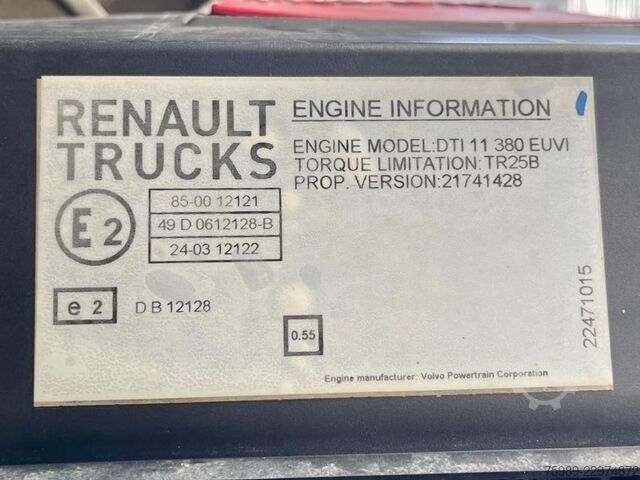  Renault C380 382430 km,  chicken transport,  EURO 6, PA...