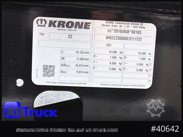 Special purpose truck KRONE Tandem, MIDI, für 1120mm + 1320mm, SOFORT, NEU