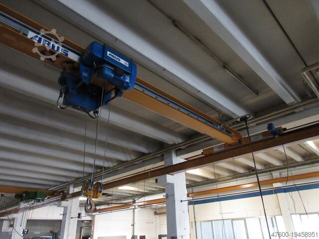 Kranhimmel hal-kran + kranskinne ABUS Hallenkran Brückenkran Kran ELV 1600Kg 1,6t - Spur 9550mm
