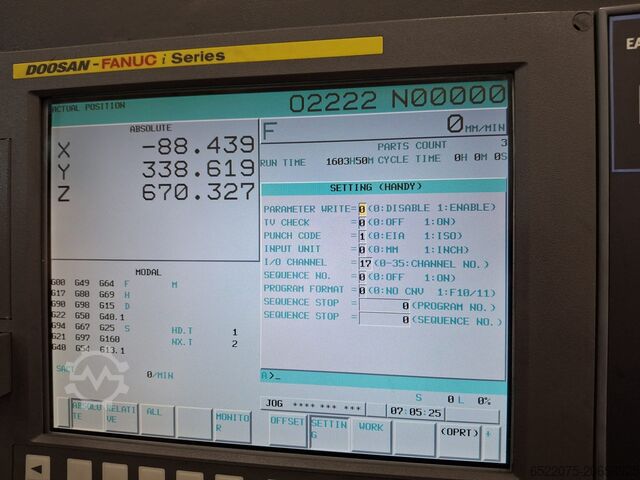 Rezkalni stroj DOOSAN DNM 750 L II