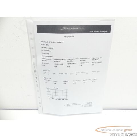 组成部分 Heidenhain UV 130 ID 324 998-03 SN8781155A - generalüberholt m. 3 Mon. Gewährl.
