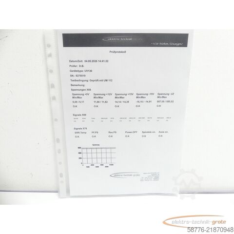 ส่วนประกอบ Heidenhain UV 130 ID: 324 998-03 SN: 8275519 im Austausch (Exchange)