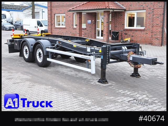 Roll-off dorse HUEFFERMANN HTSA 18.77, Tandem, Schlitten, oben gekuppelt,