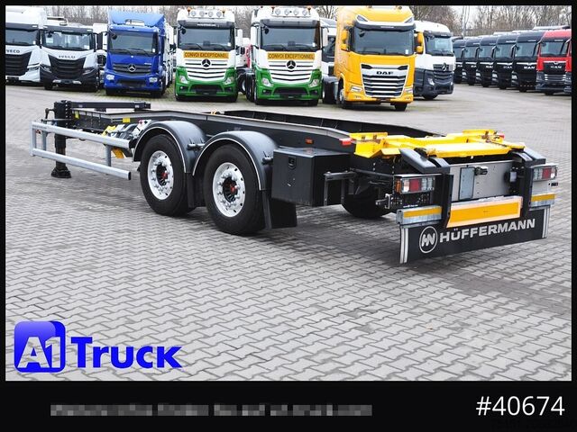 Krokväxelsläp HUEFFERMANN HTSA 18.77, Tandem, Schlitten, oben gekuppelt,