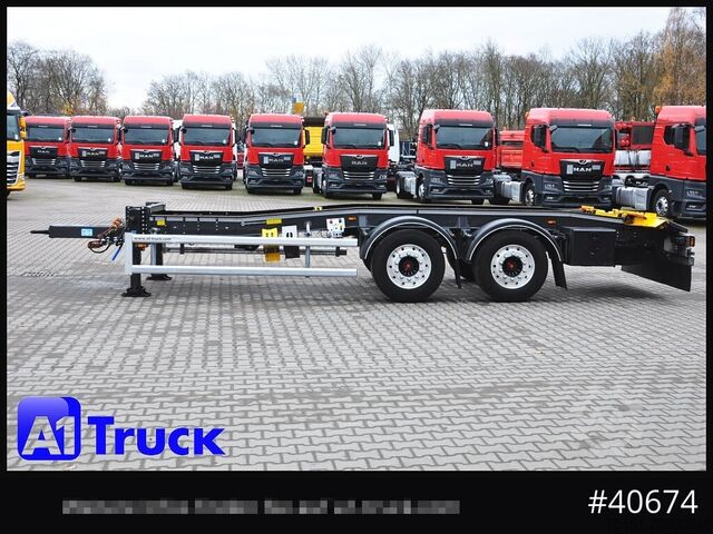 Krokväxelsläp HUEFFERMANN HTSA 18.77, Tandem, Schlitten, oben gekuppelt,