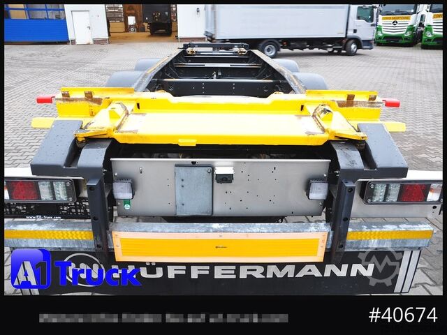 Krokväxelsläp HUEFFERMANN HTSA 18.77, Tandem, Schlitten, oben gekuppelt,