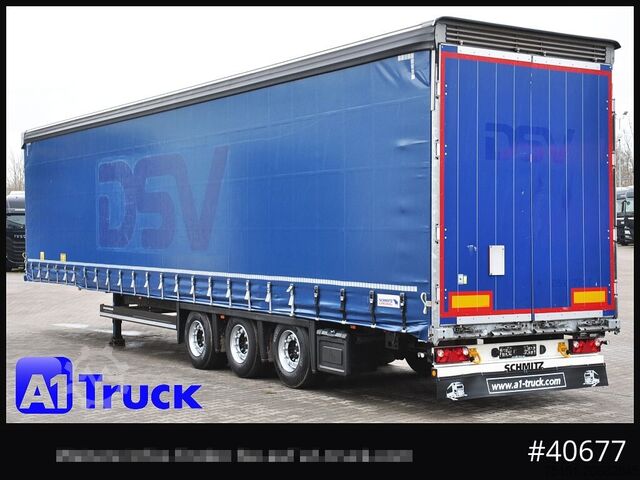Semiremorcă deschisă cu prelată SCHMITZ SCB 24, Mega, Speed Curtain, VDI 2700, deutsche Zulassung