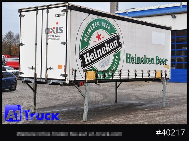 फ्लैटबेड और तिरपाल के साथ स्वैप बॉडी WECON WPR 745, verzinkt, 2520 innen, Code XL