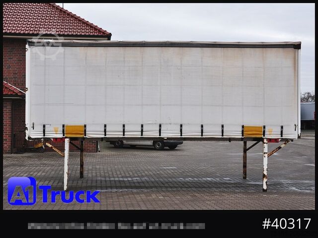 फ्लैटबेड और तिरपाल के साथ स्वैप बॉडी KRONE Wechselbrücke 7,45 Multilock, neutral