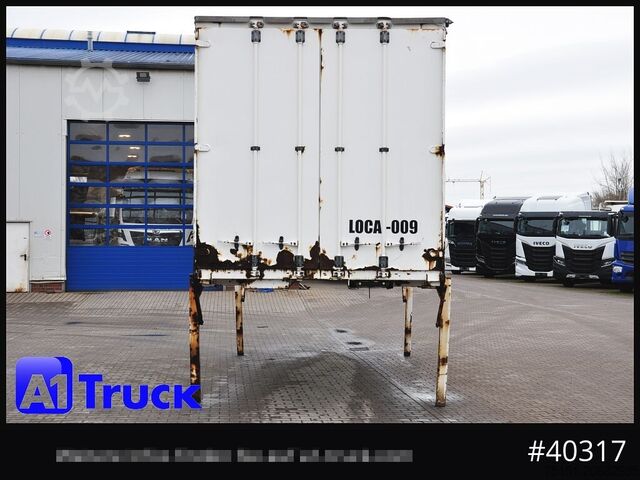 फ्लैटबेड और तिरपाल के साथ स्वैप बॉडी KRONE Wechselbrücke 7,45 Multilock, neutral