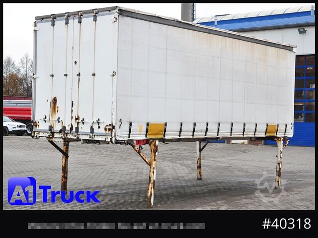 फ्लैटबेड और तिरपाल के साथ स्वैप बॉडी KRONE Wechselbrücke 7,45 Multilock, neutral