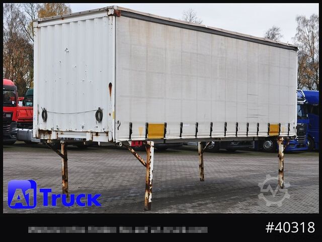 फ्लैटबेड और तिरपाल के साथ स्वैप बॉडी KRONE Wechselbrücke 7,45 Multilock, neutral