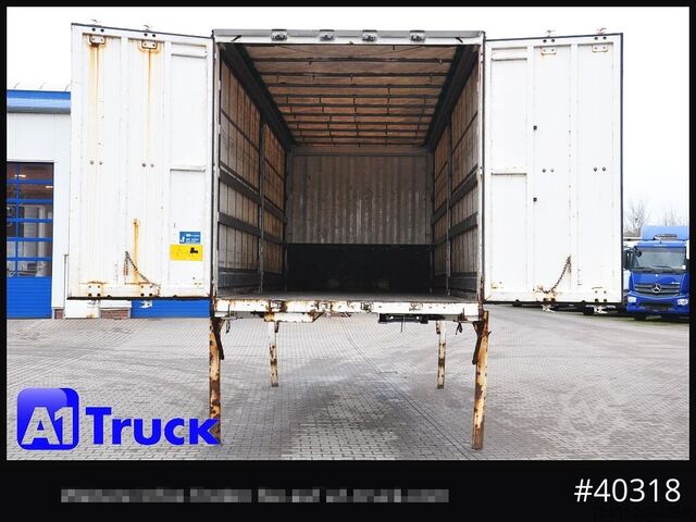 फ्लैटबेड और तिरपाल के साथ स्वैप बॉडी KRONE Wechselbrücke 7,45 Multilock, neutral