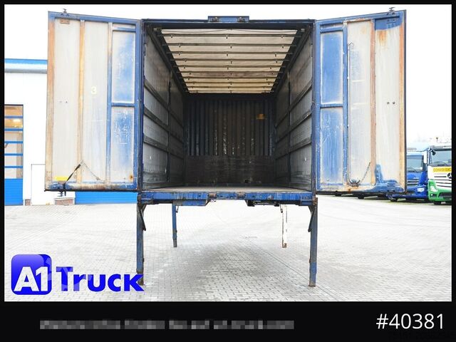 Swap body with flatbed & tarp KRONE Wechselbrücke 7,45 neue Plane, Bordwand